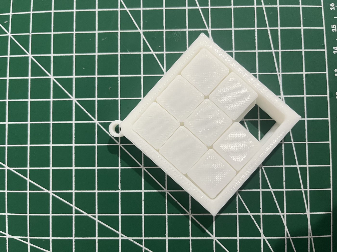 3x3 kaydırmalı puzzle anahtarlık