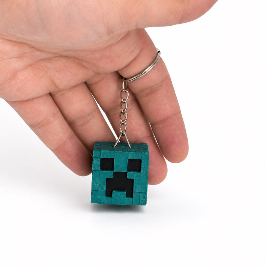 Minecraft Temalı 3’lü 3D Baskı Anahtarlık Seti görsel 4