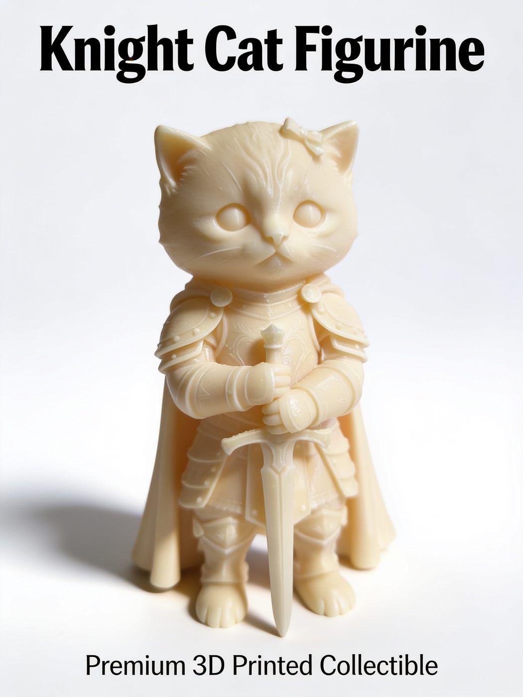 Knight Cat Figür görsel 2