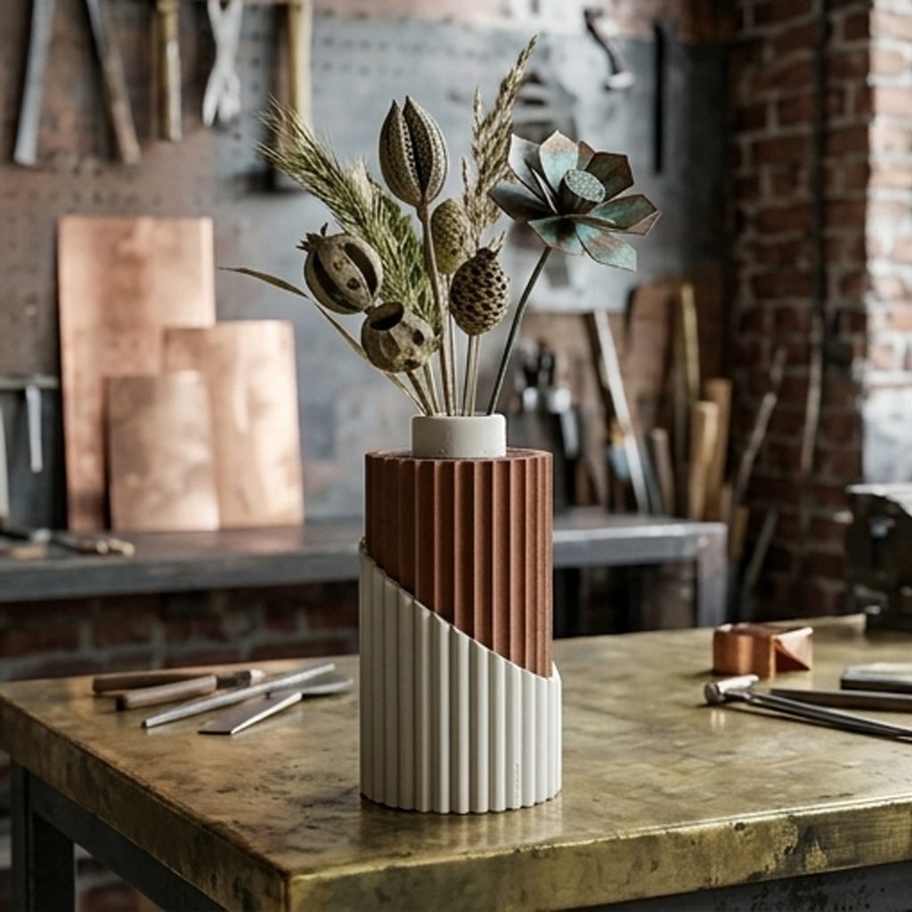 Molten Vase (Spriall çevreli mini vazo) görsel 2