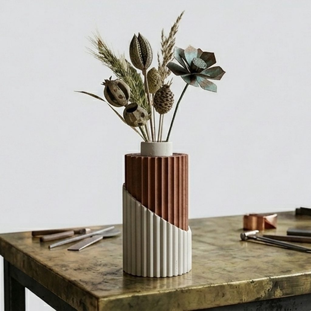 Molten Vase (Spriall çevreli mini vazo) görsel 6
