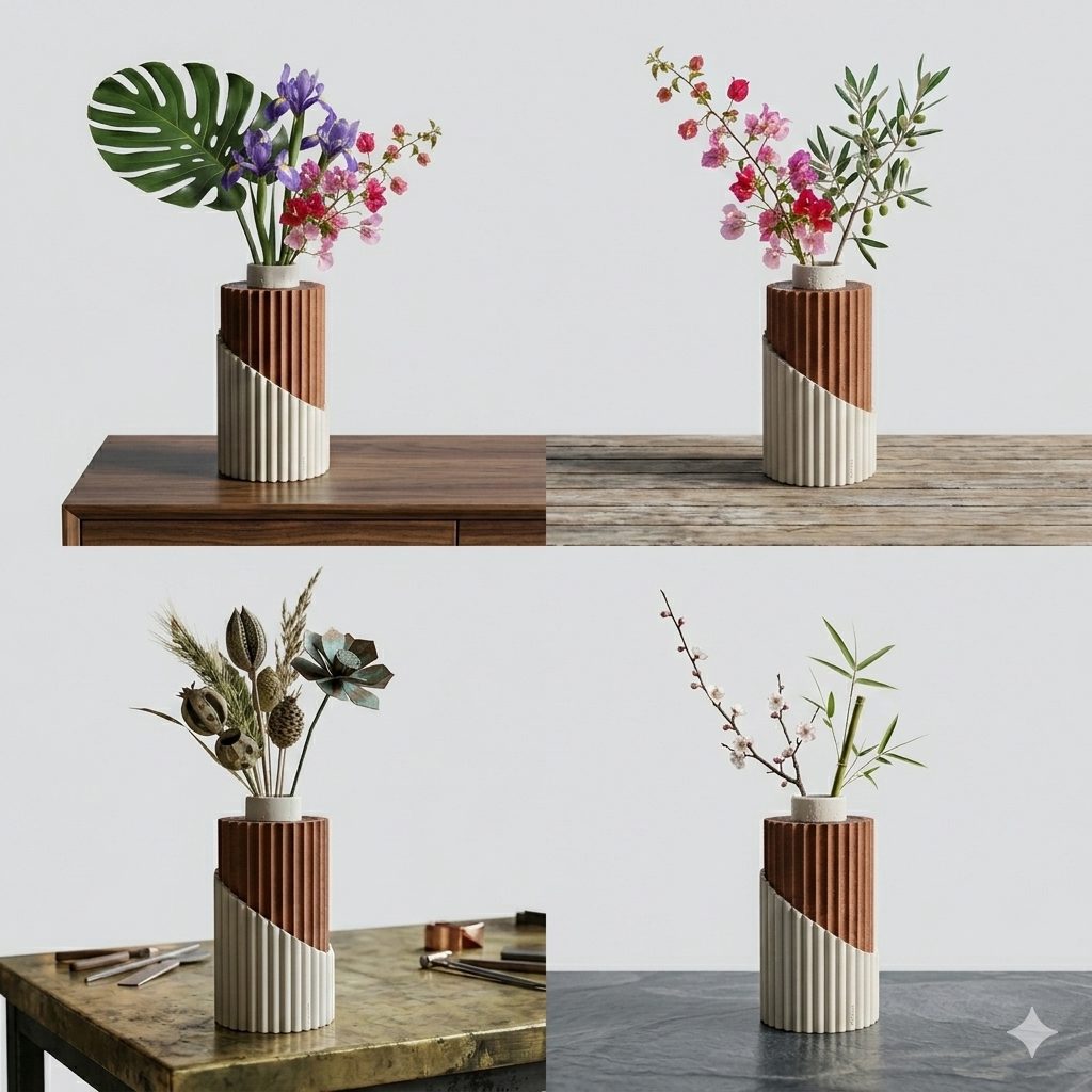 Molten Vase (Spriall çevreli mini vazo) görsel 8