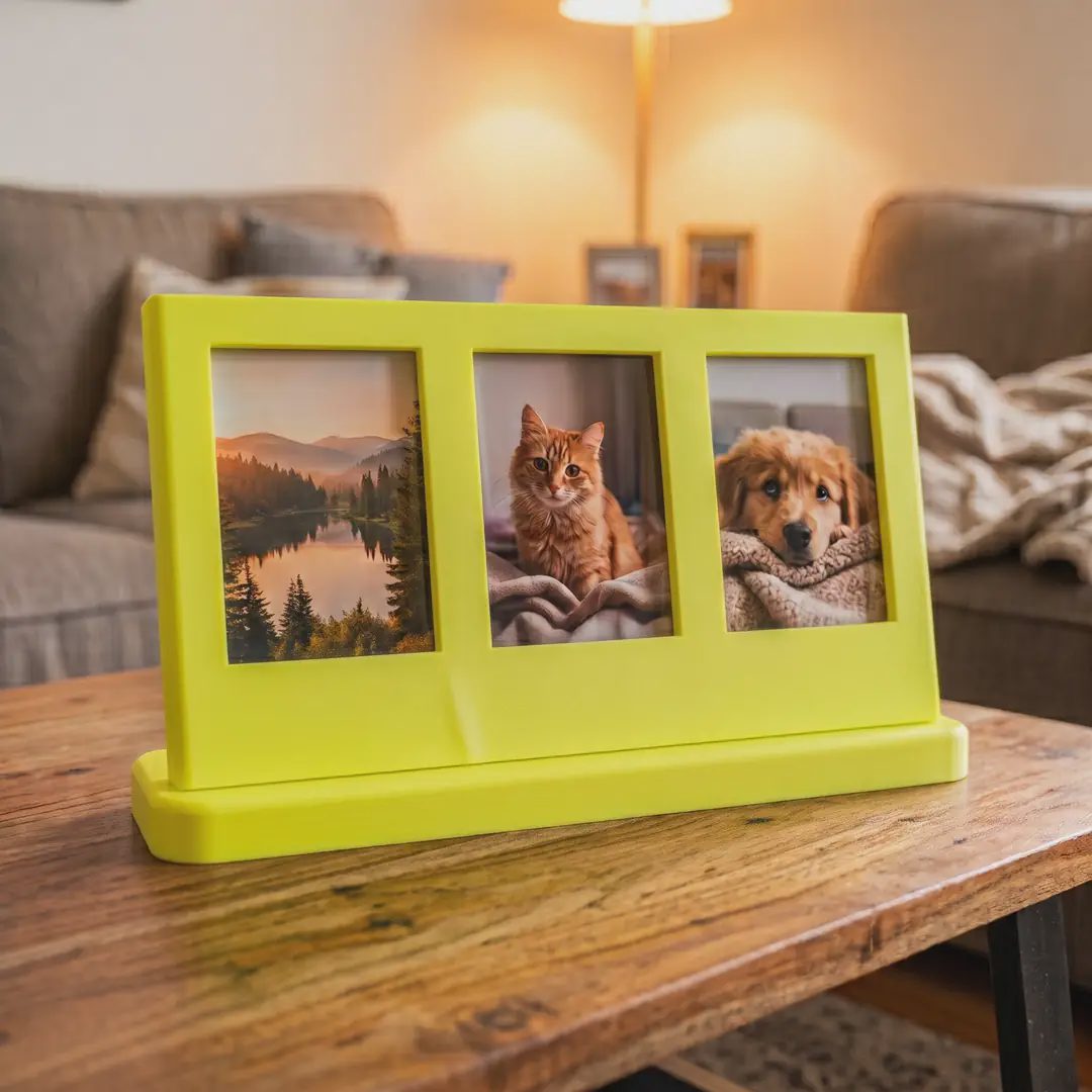 3 Bölmeli Instax Mini Masaüstü Fotoğraf Çerçevesi görsel 7