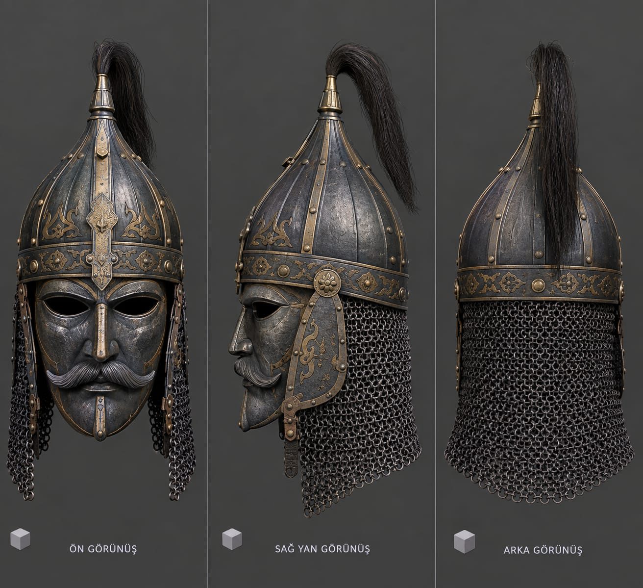 Kıpçak zırhı kask görsel 2